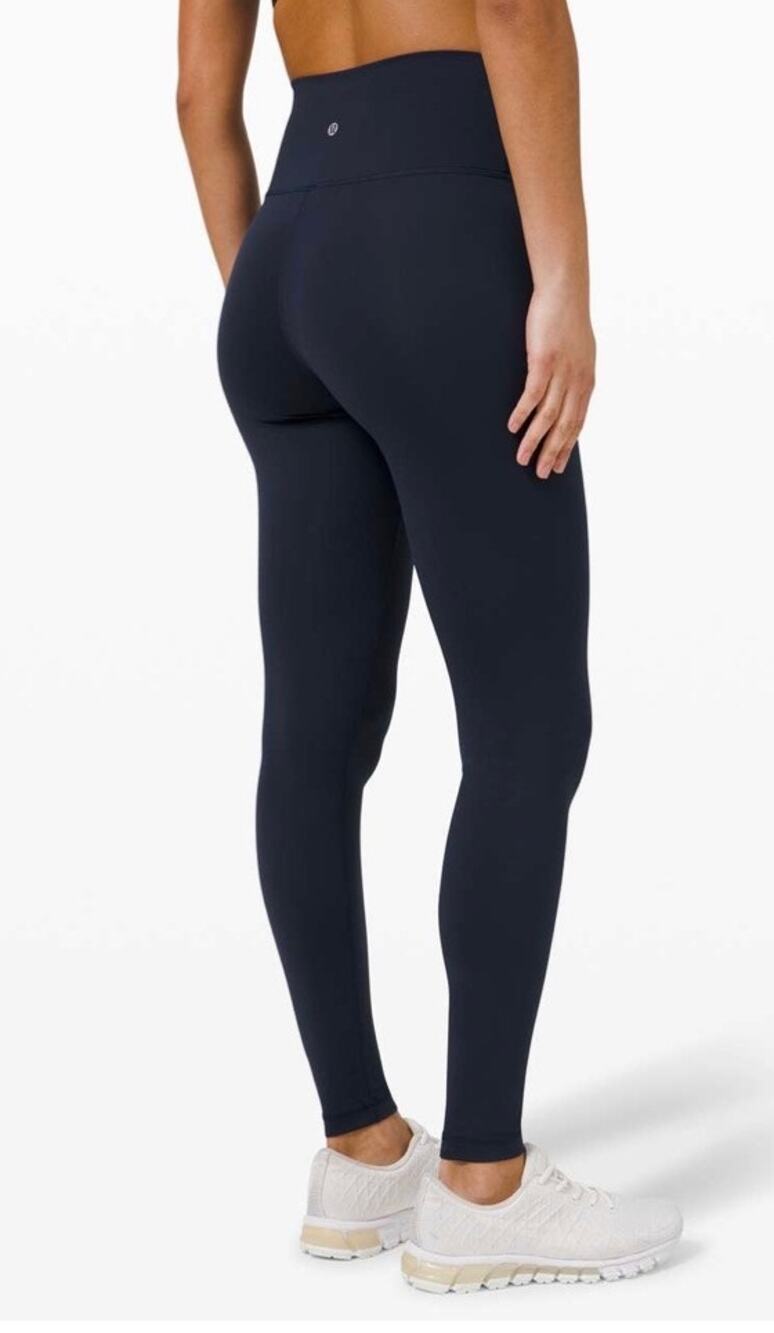 Lululemon W5DJ0S Wunder Train High Rise Tight 28 inch Black Size 14 EUC